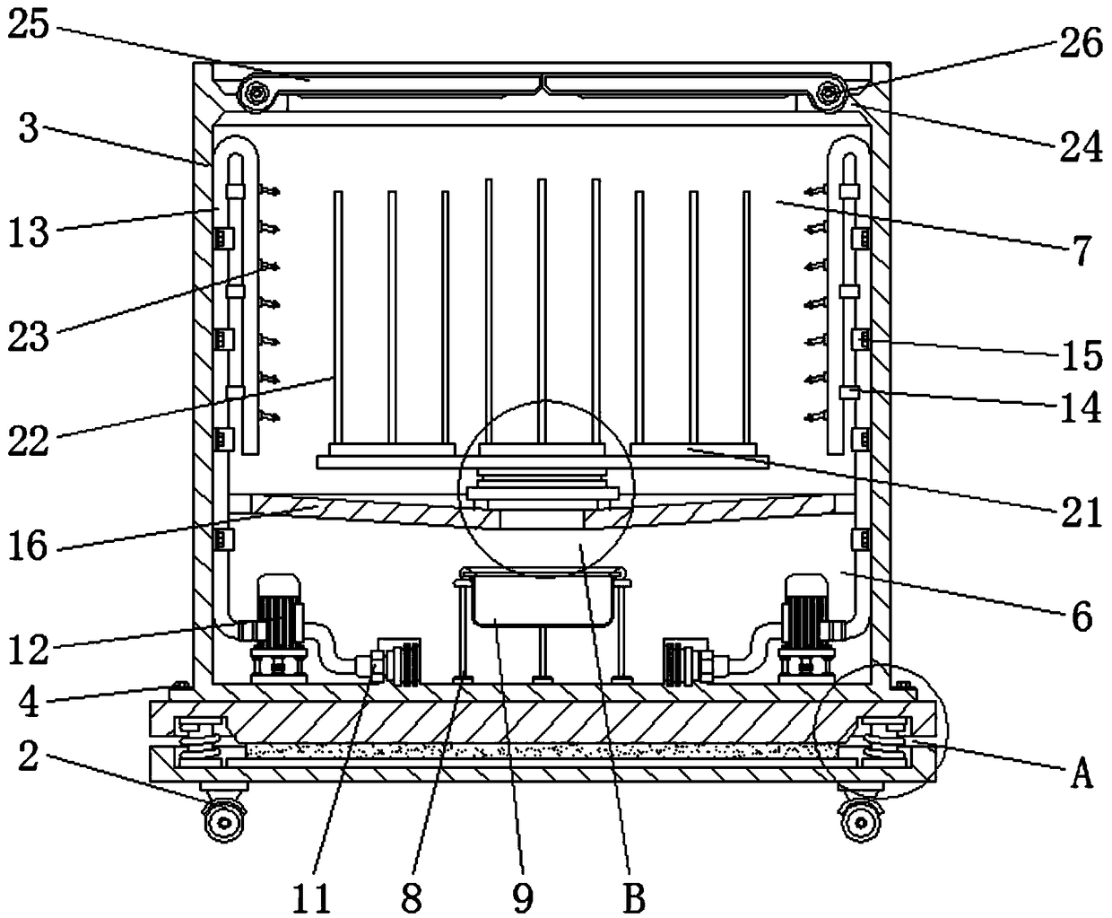 Dishwasher with water-saving and sterilization functions