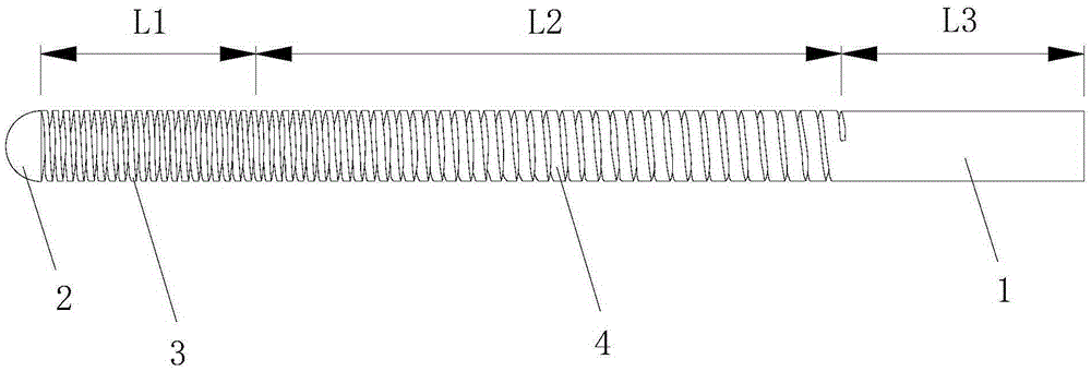 A titanium alloy guide wire for surgical intervention