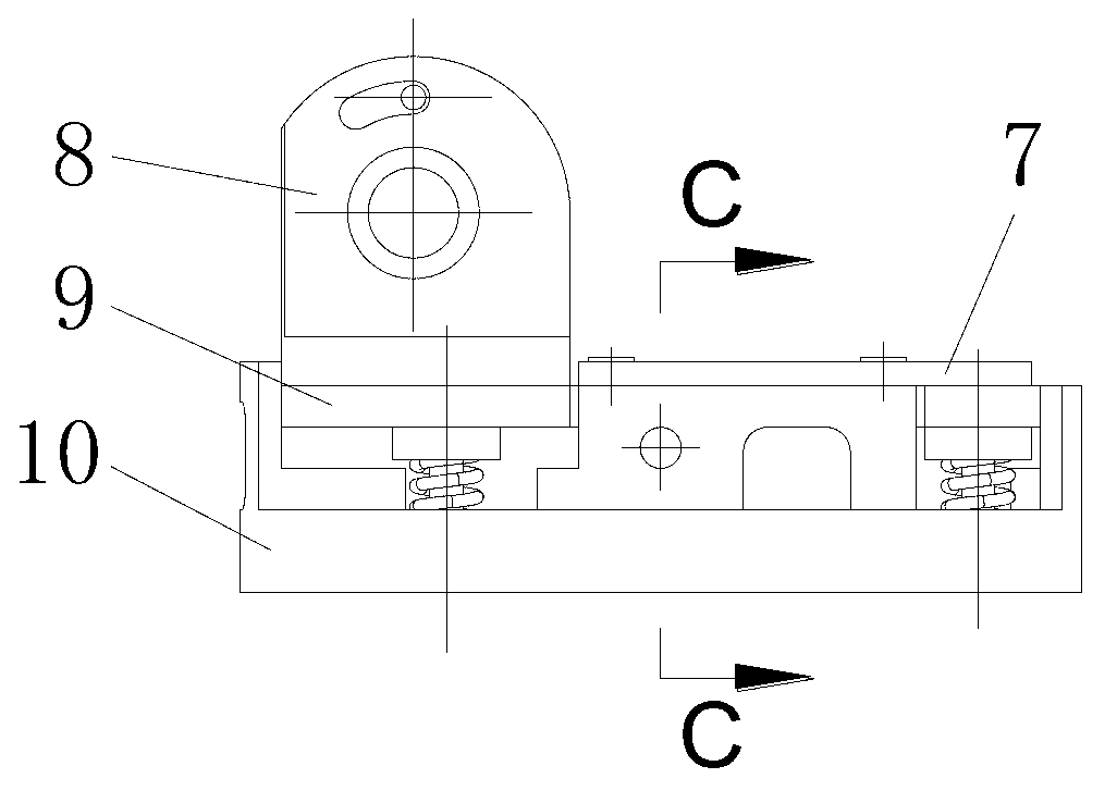 Arrow-loaded foldable extension rod unfolding mechanism