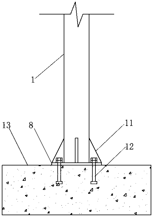 Fabricated steel structure temporary working shed and mounting method thereof