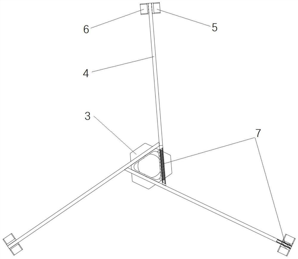 Carbon fiber thin-wall cylinder type main supporting structure of large-aperture space camera