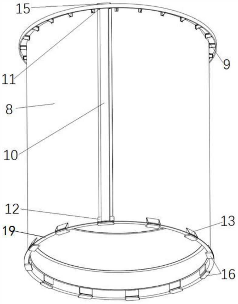 Carbon fiber thin-wall cylinder type main supporting structure of large-aperture space camera