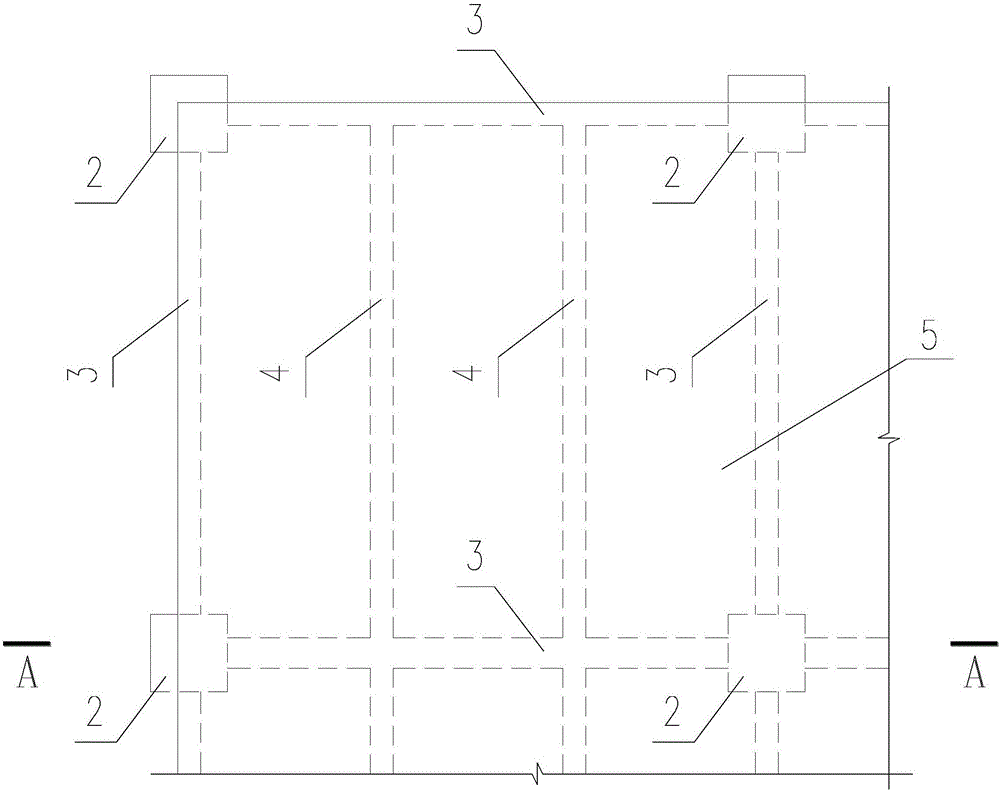 Prefabricated ground and construction method