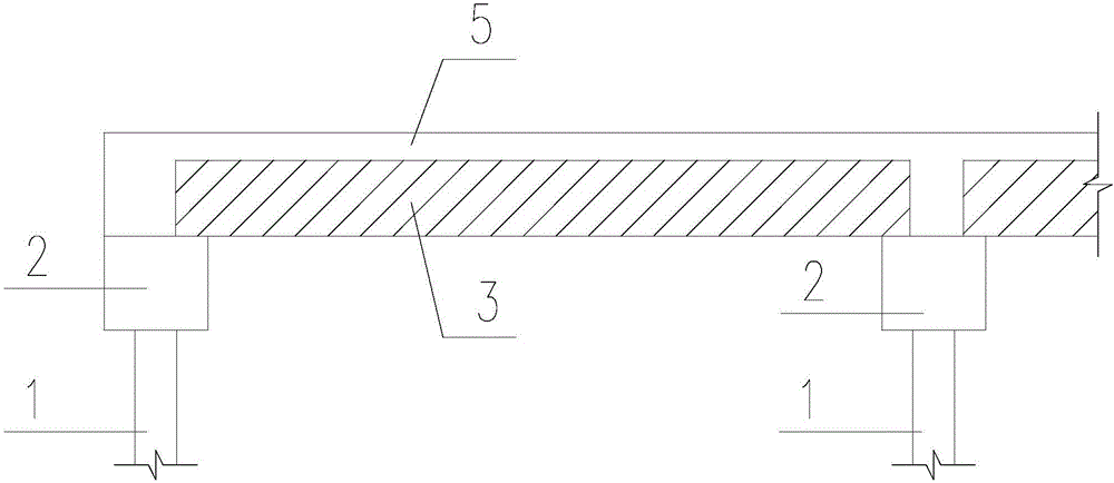 Prefabricated ground and construction method