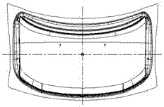 Process holes for back-end procedures in flat-shape covering part stamping production and locating method