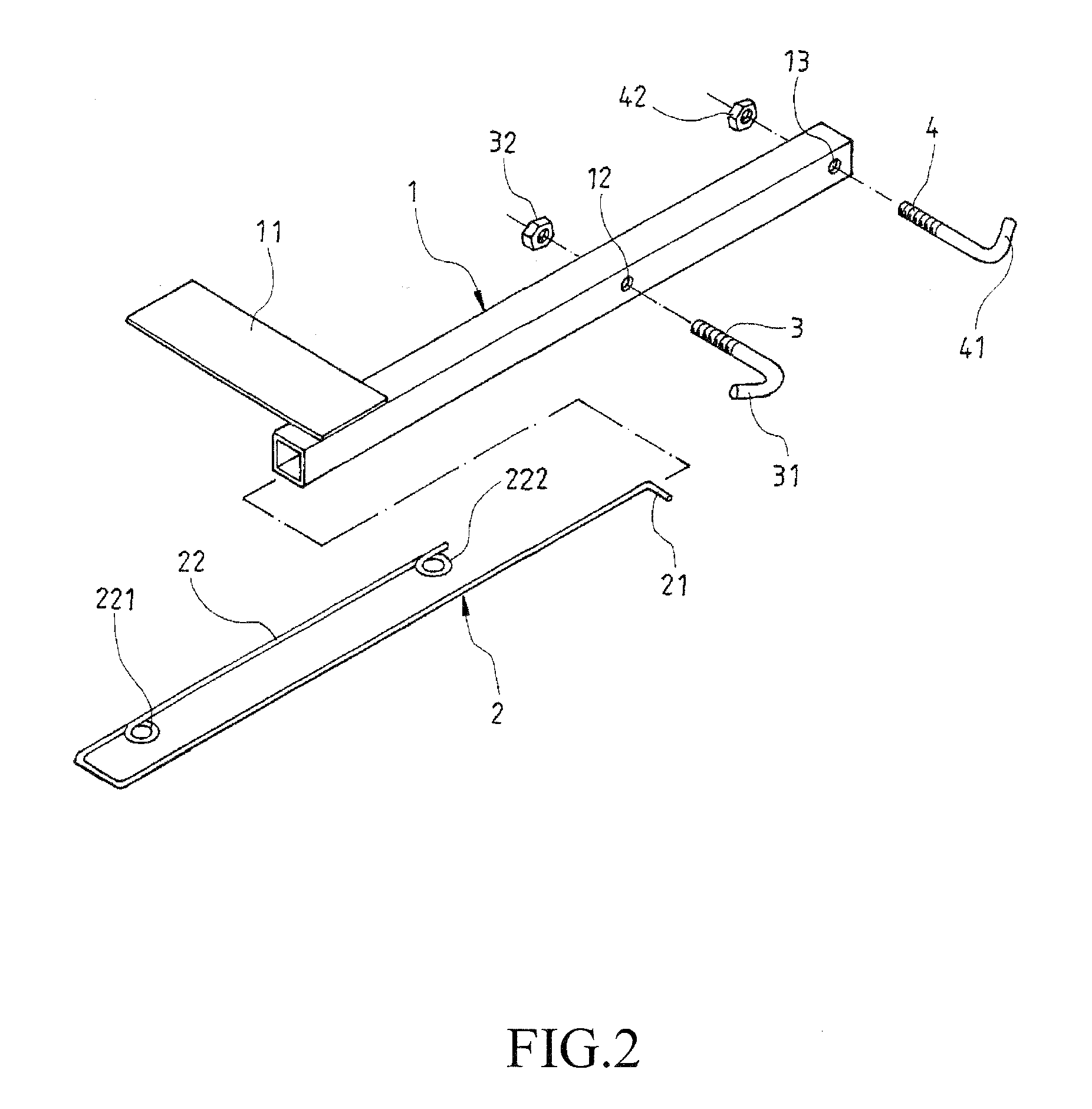 Storage structure attached to car seat