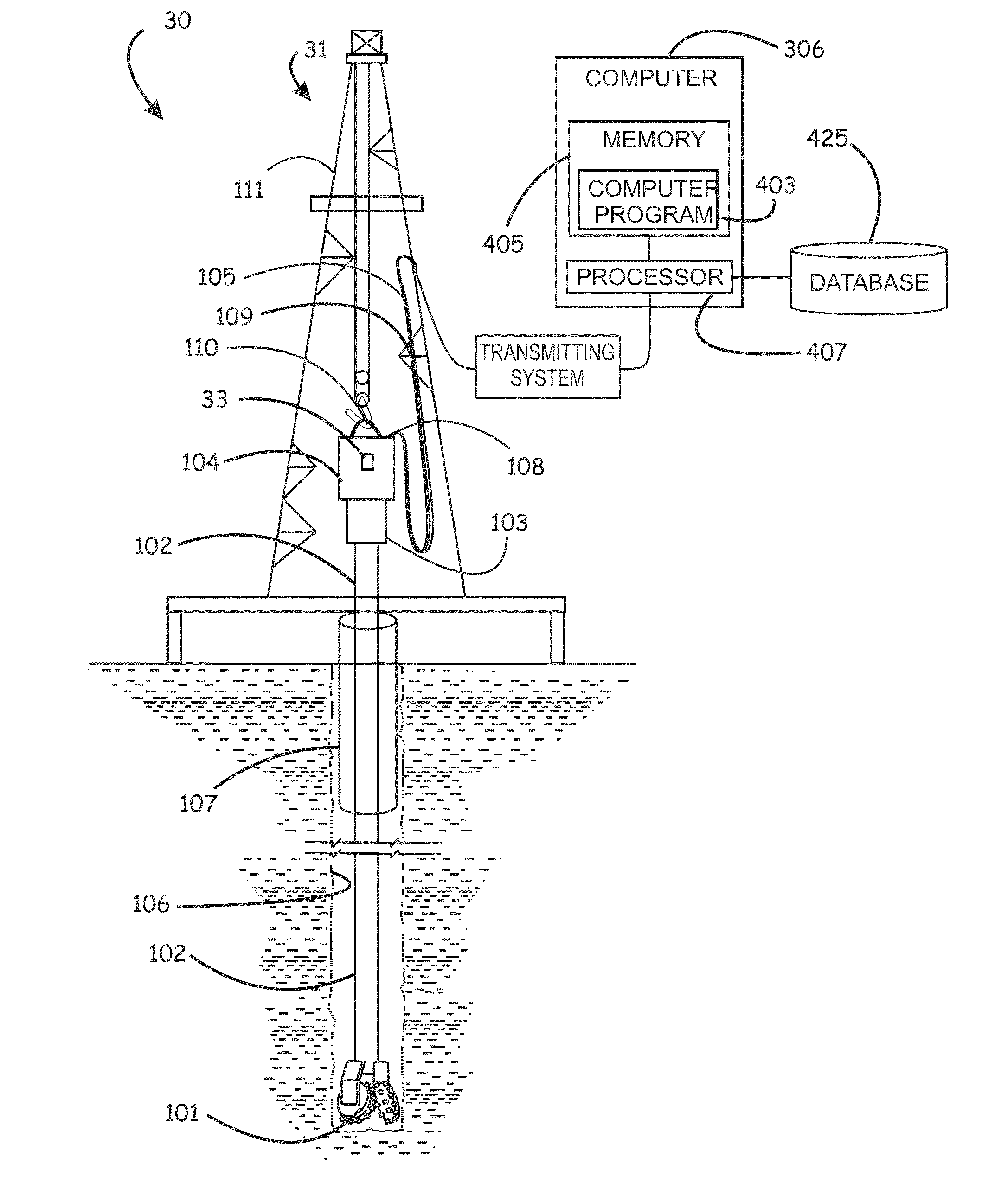 Methods for evaluating rock properties while drilling using drilling rig-mounted acoustic sensors