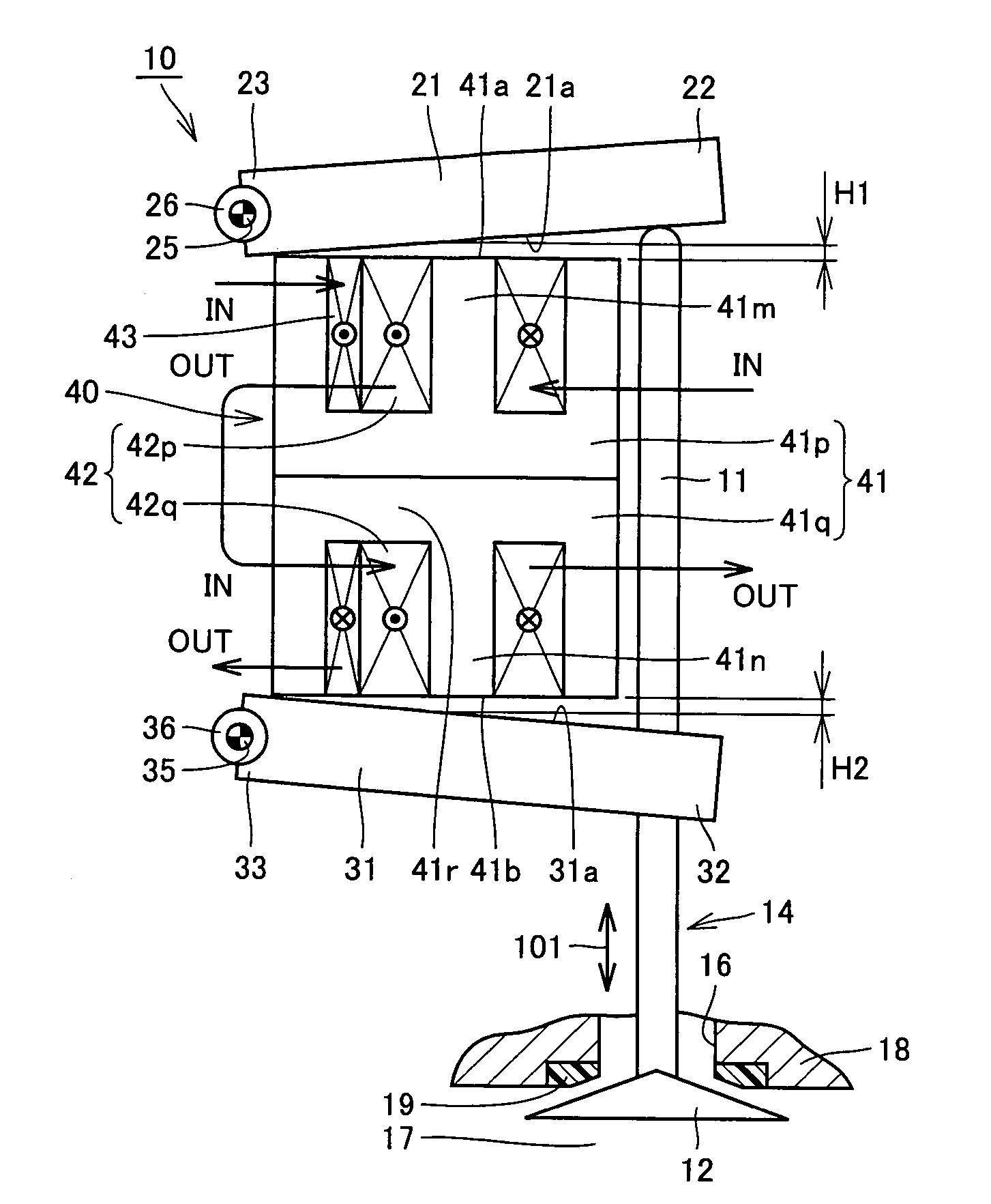 Electromagnetically driven valve