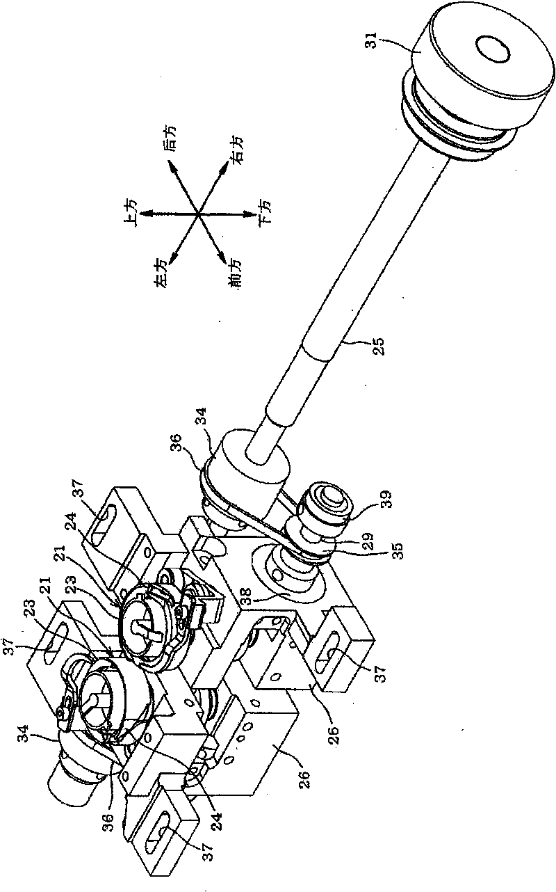 Shuttle driving device of sewing machine