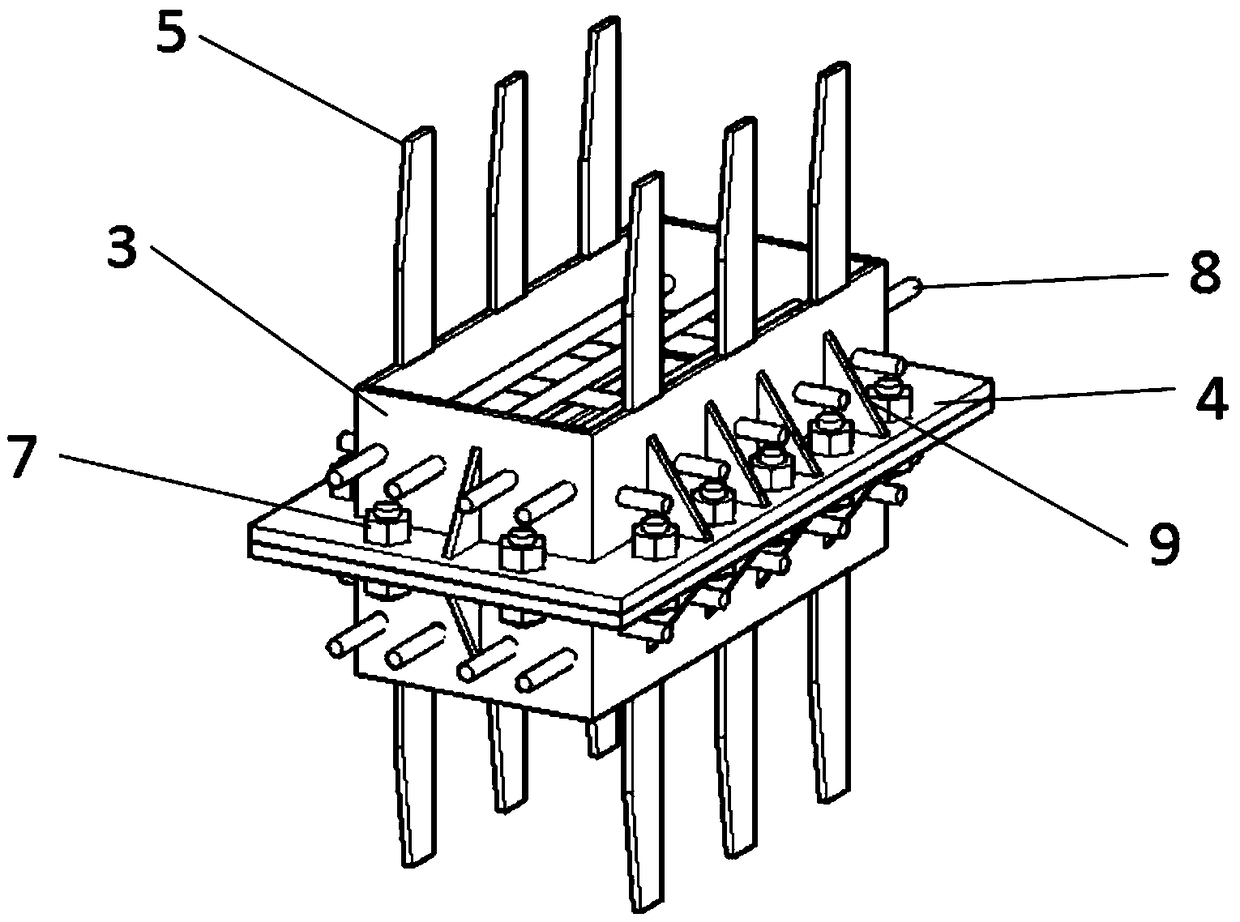 A concrete segment prefabricated arch rib pre-embedded section steel flat seam bolt type connection positioning device and its construction method