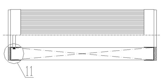 Natural gas filter element and manufacturing method thereof