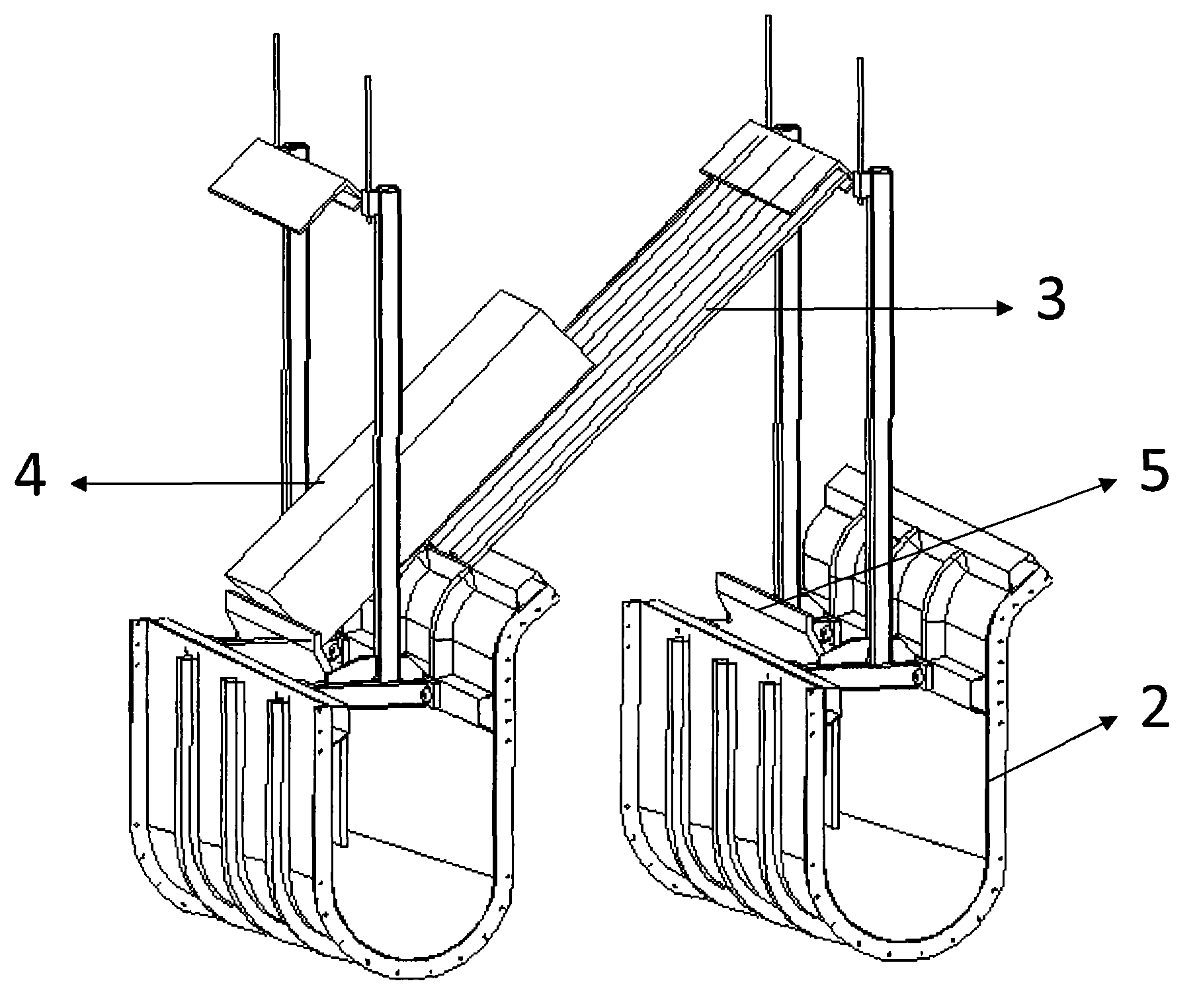 High-level water collecting device and wet cooling tower with same