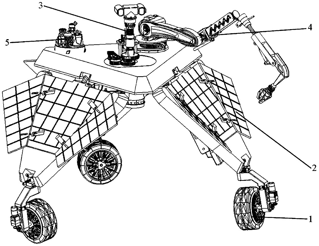 Foldable lunar camp auxiliary building robot