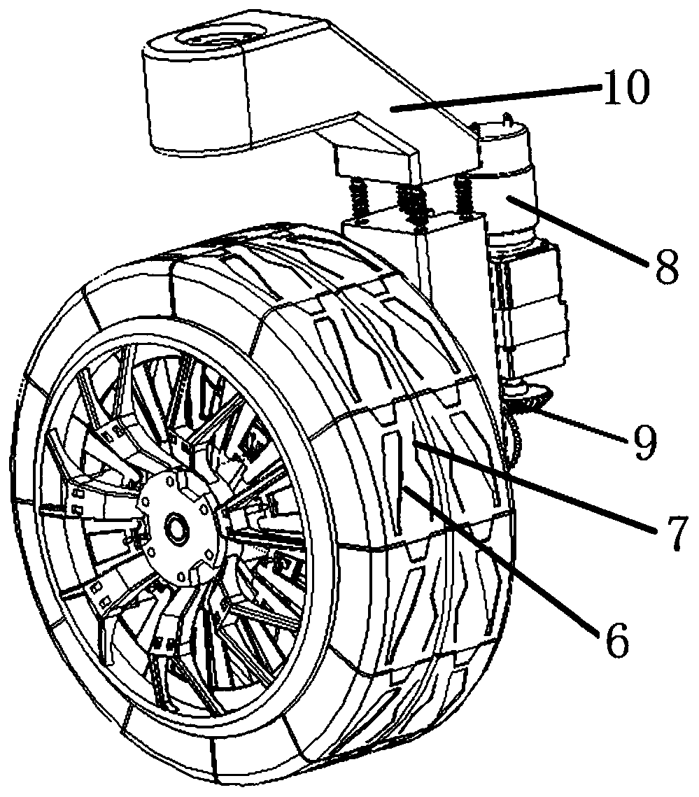 Foldable lunar camp auxiliary building robot