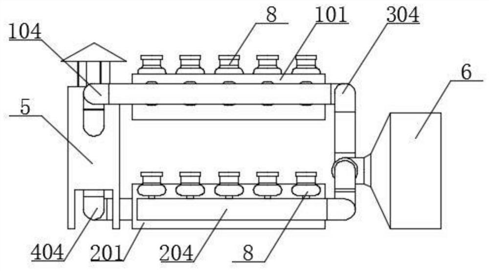 A large circulating air exchange system