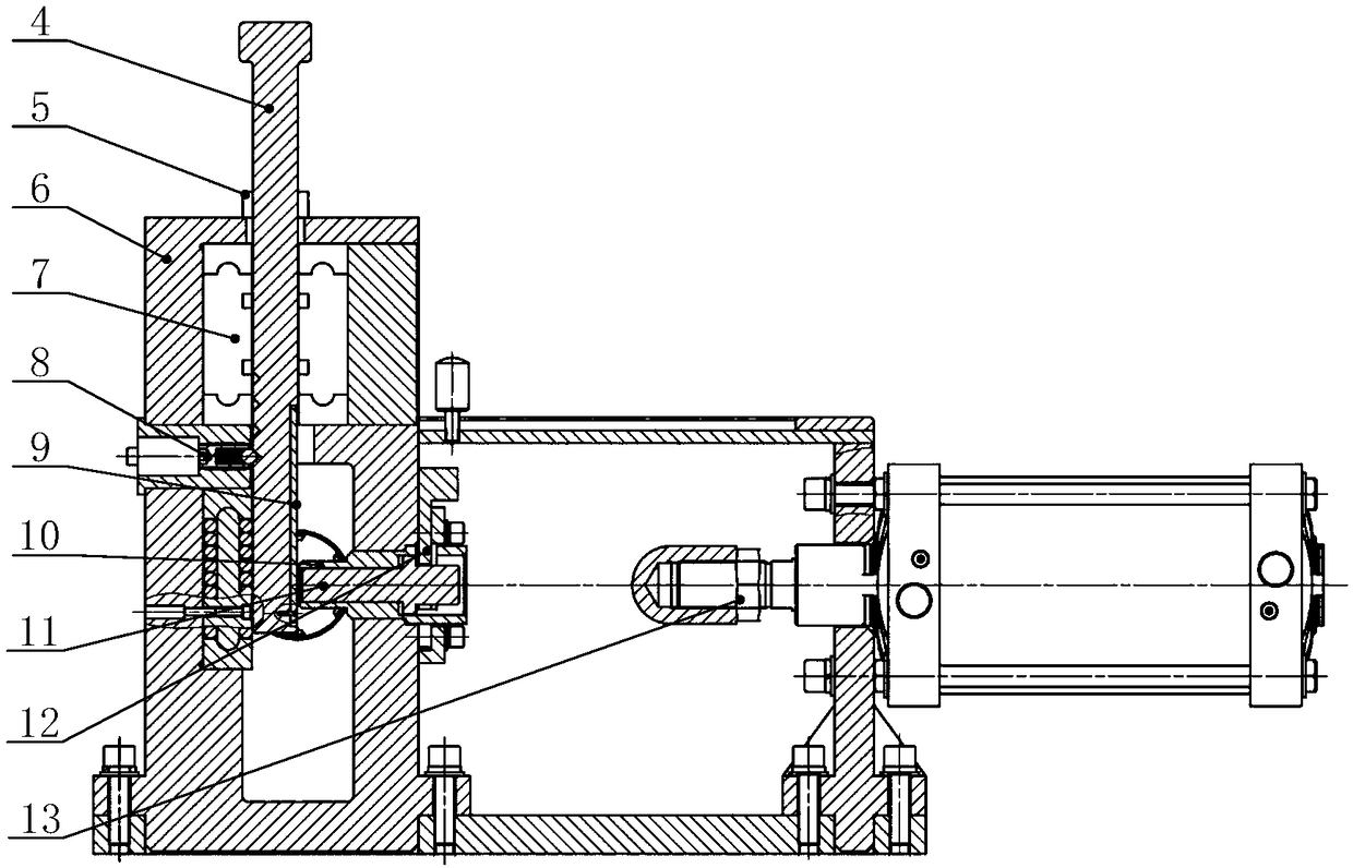 Drop hammer type high-energy insensitive explosive friction sensitivity tester