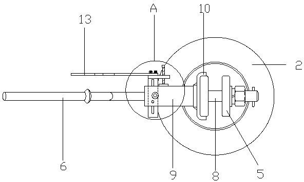 An insulator lightning protection device with adjustable discharge gap