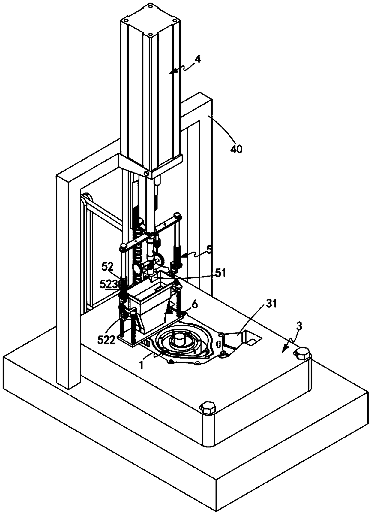 Automatic accurate assembling assembly for oil pump