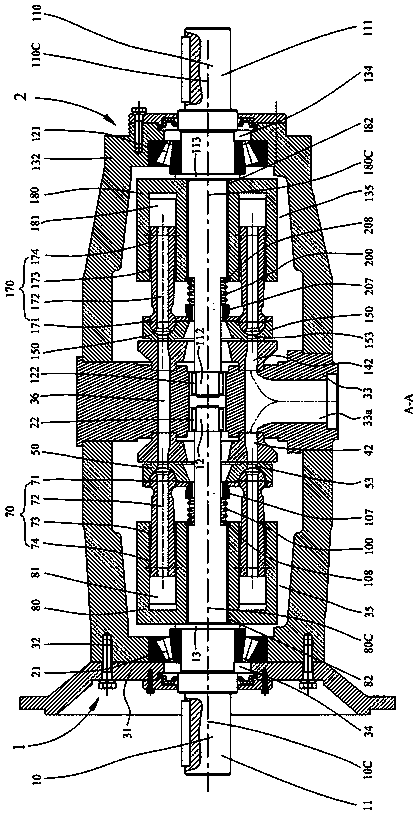 Hydraulic infinitely-variable speed transmission device