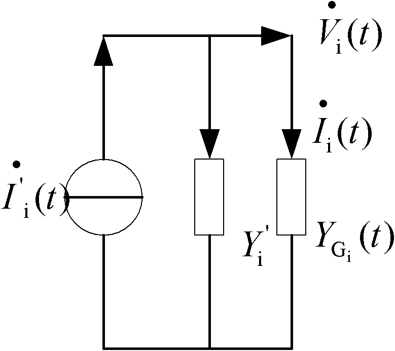 Projection method for generator node voltage during electric power system transient stability simulation process