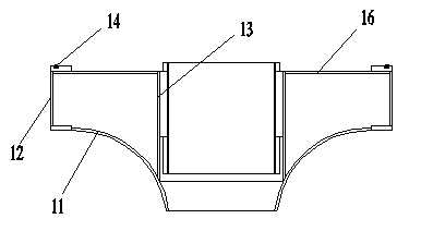 Movable cavity water guide valve device of upright open type pump system