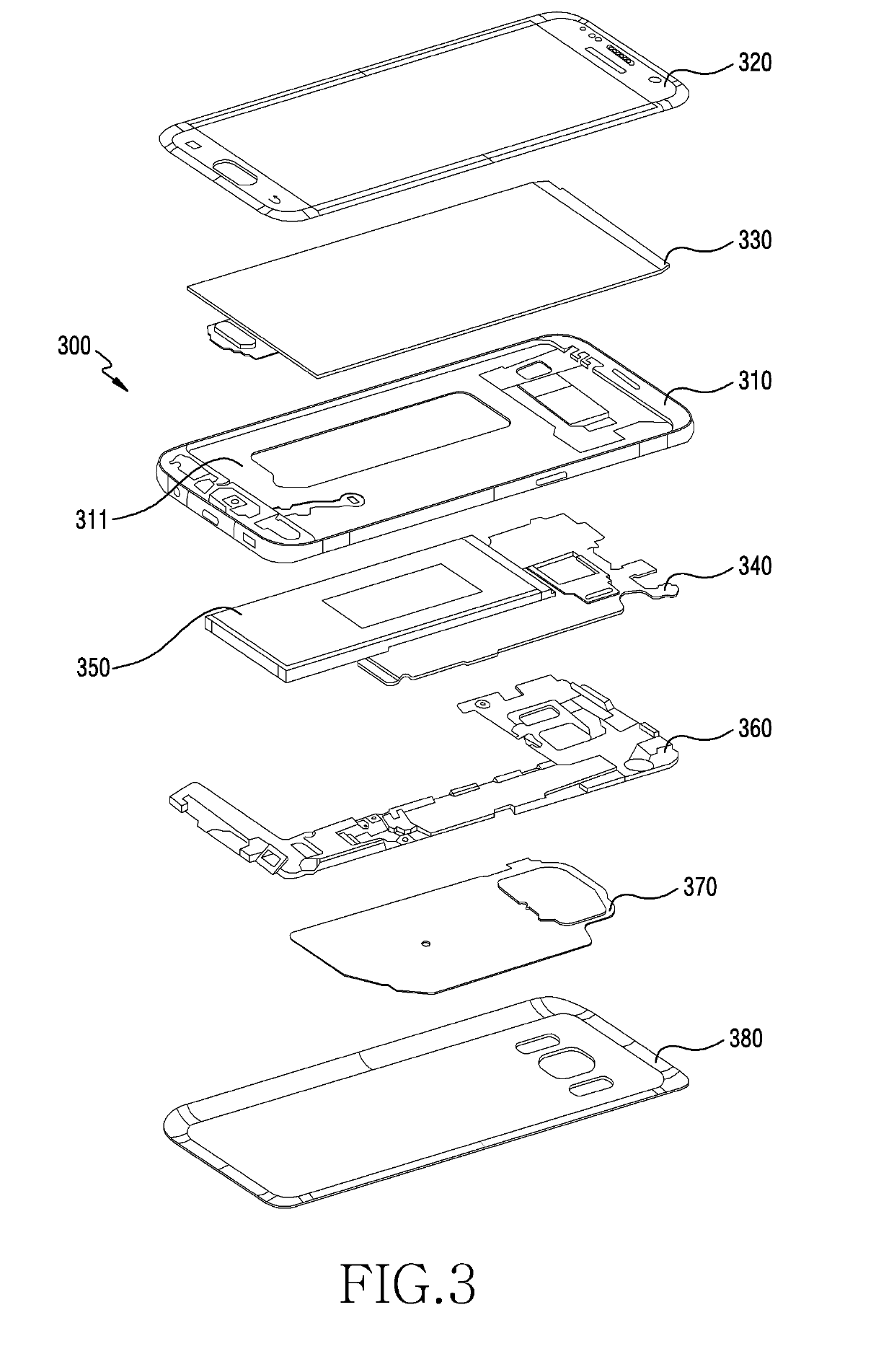 Electronic device with waterproof structure