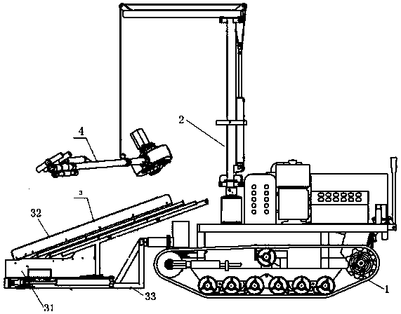 Double-vibration forest fruit picking trolley