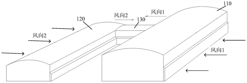 System, method and equipment for controlling dilution air volume of cooling part of one-kiln two-line melting furnace