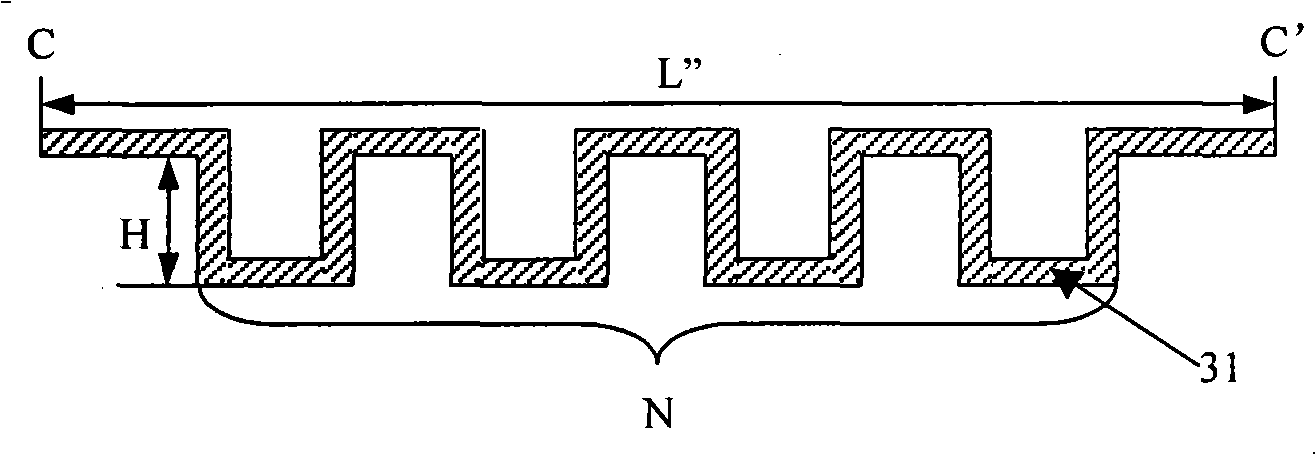 Thermal isolation micro-bridge structure and processing method thereof