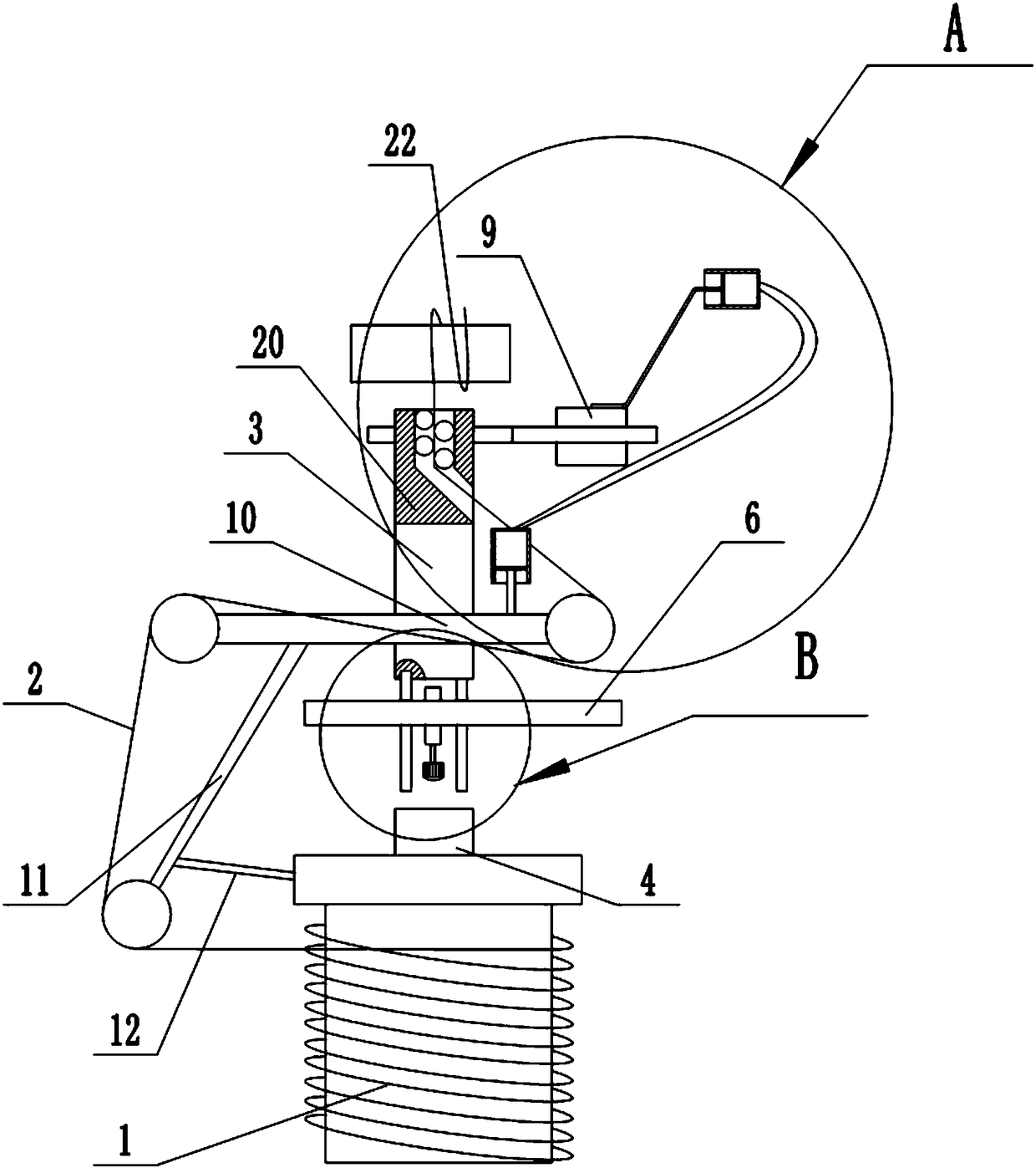 Copper wire drawing machine for cable