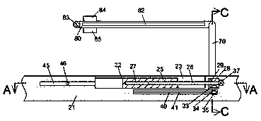 Invisible passage device for road green belt