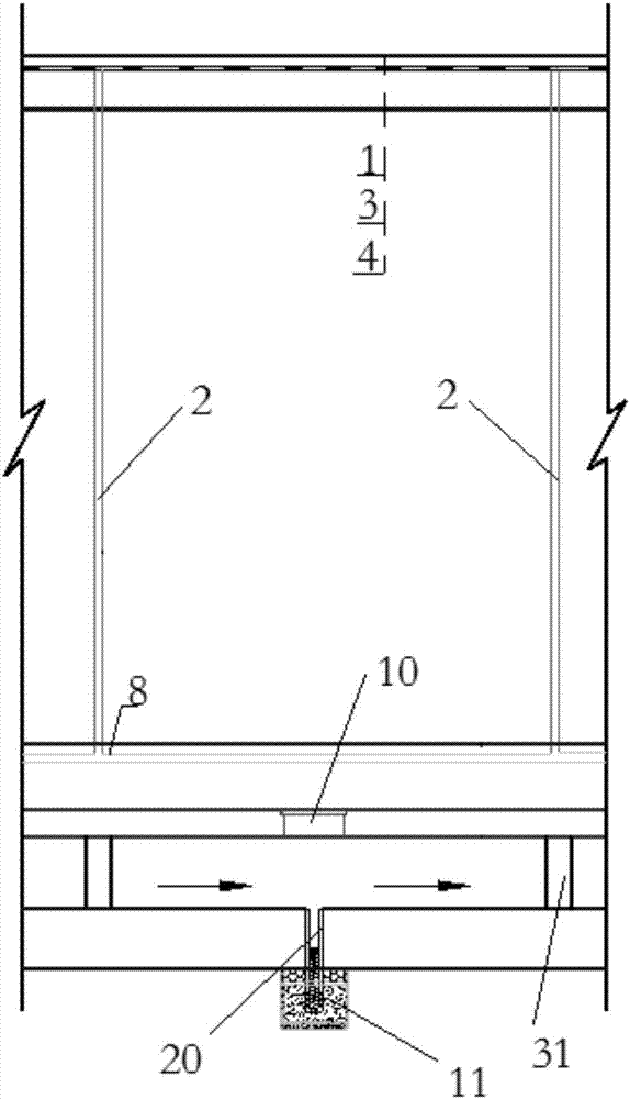 Water-rich stratum tunnel bottom drainage structure and construction method thereof