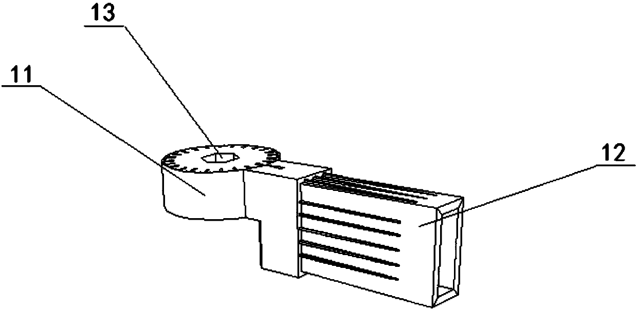 Adjustable type table frame connecting piece, table frame and table