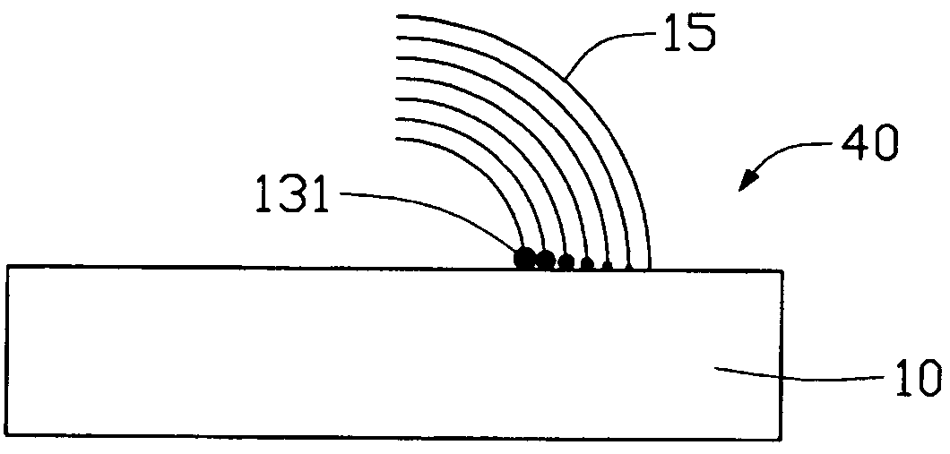 Carbon nanotube array and method for making same