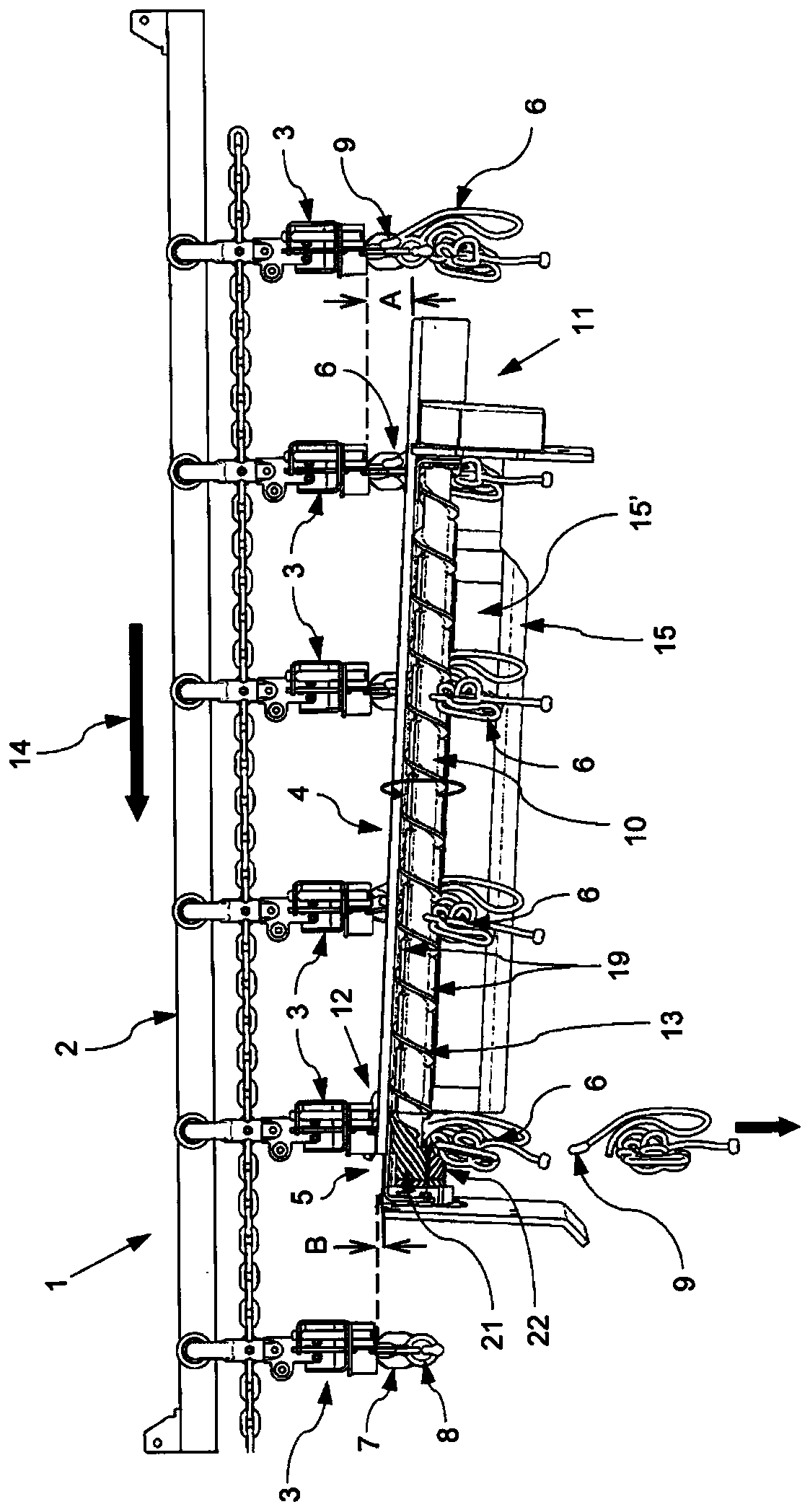 Intestines processing system and method for processing an intestines package