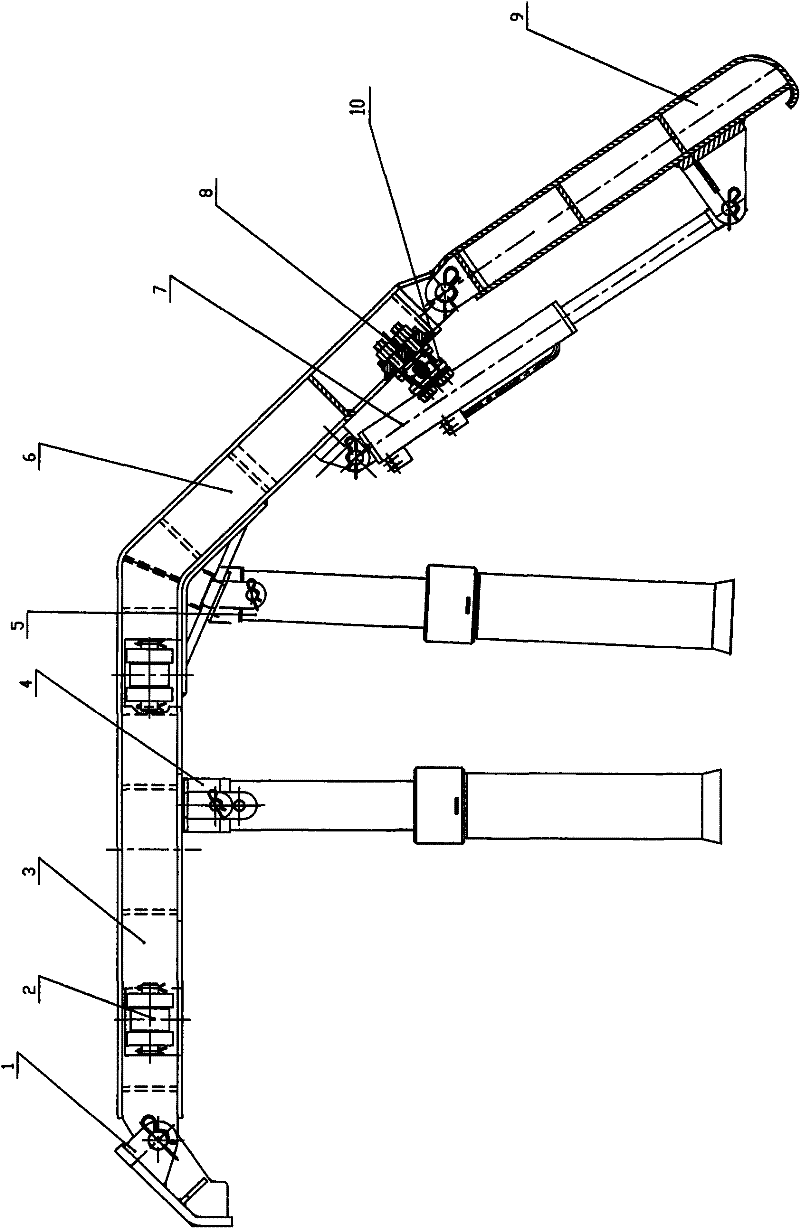 Flexible shield-type hydraulic support for coal mine