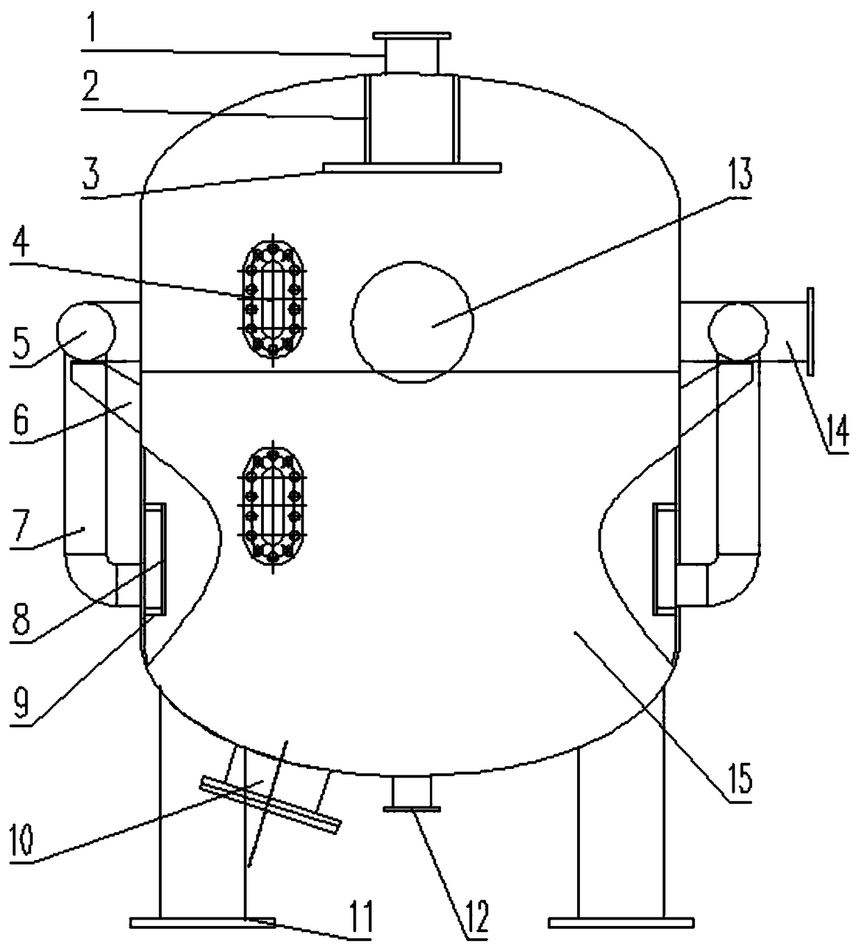 Silica sand filter for water treatment