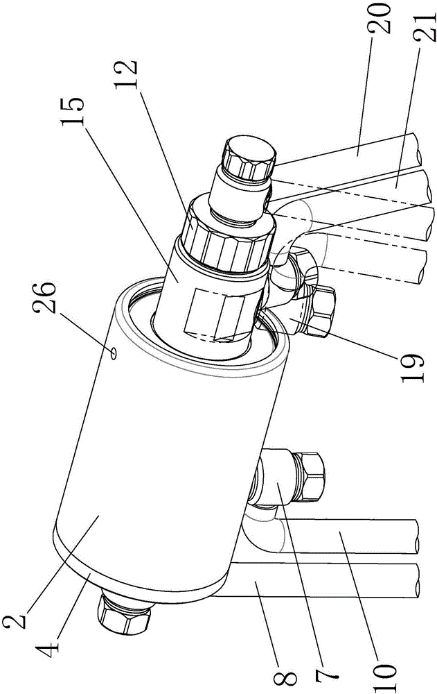 High-temperature high-pressure resistant concentric two-way rotary joint