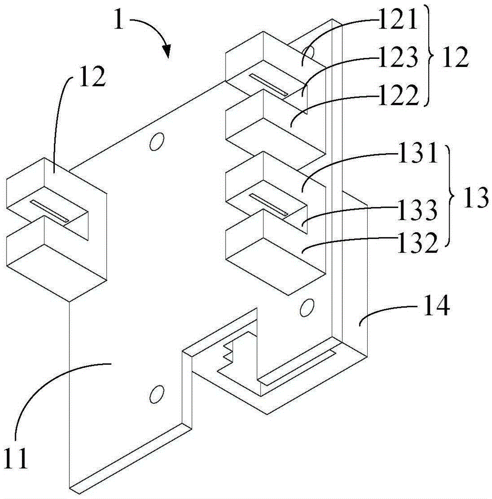 A photoelectric positioning component and a rail transfer device