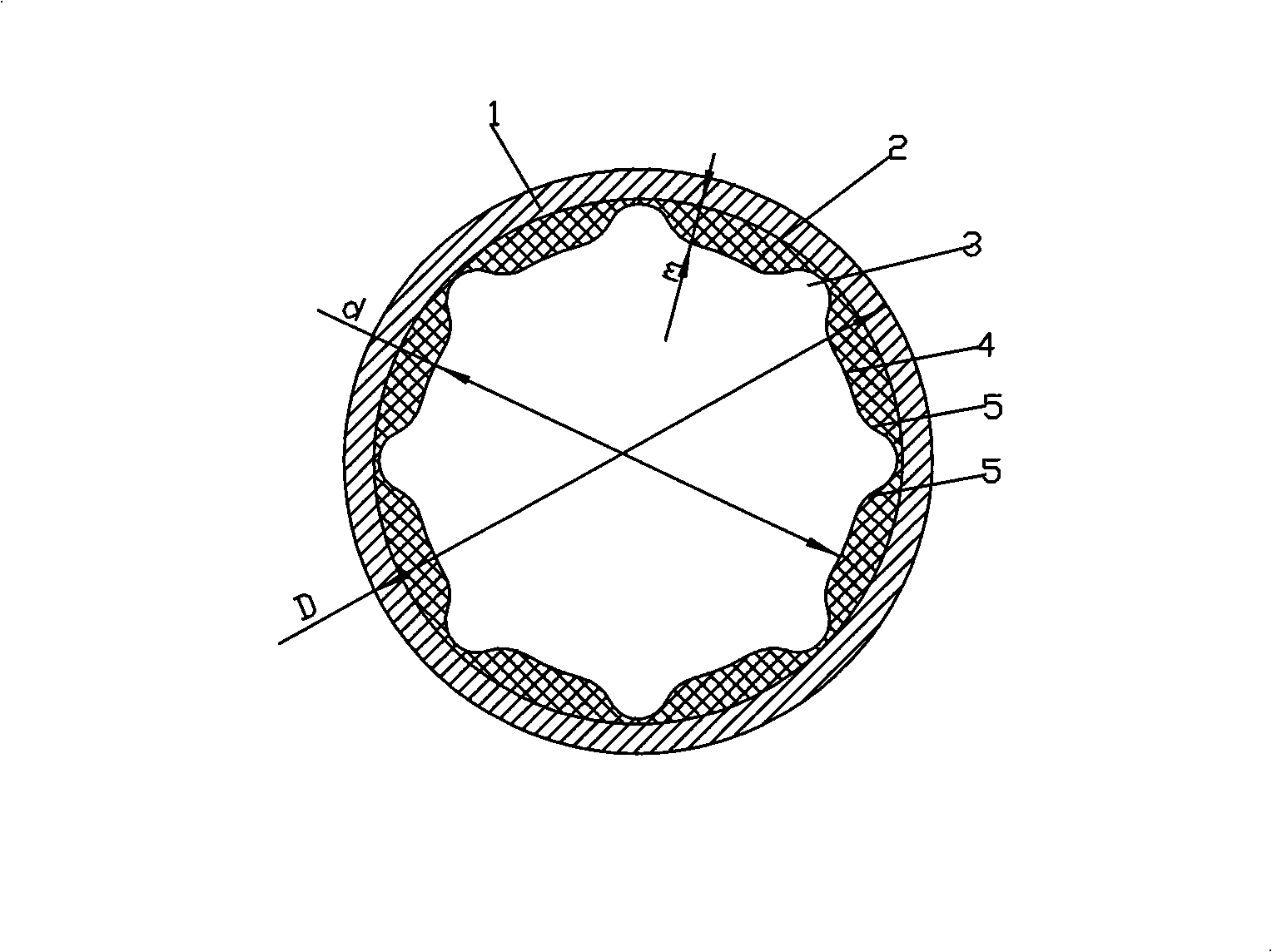 Water lubrication rubber alloy bearing