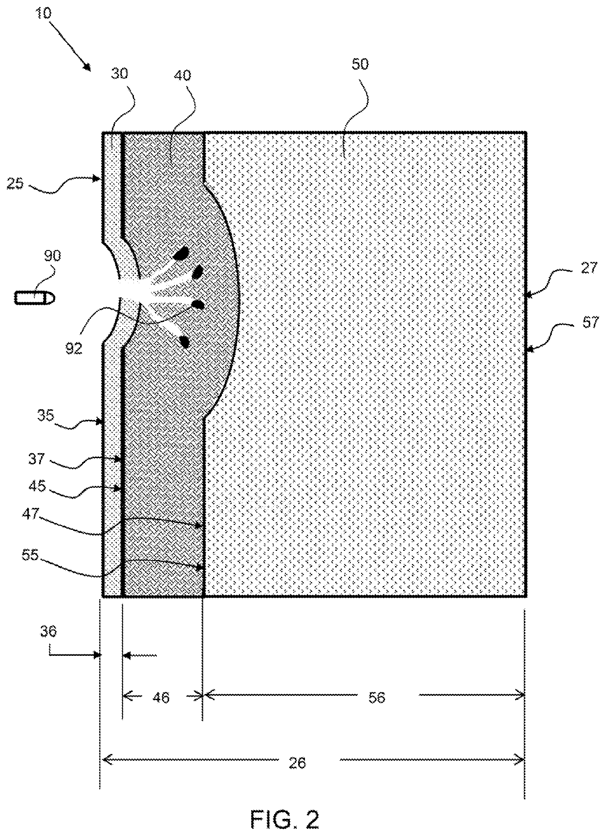 Low loss tri-band protective armor radome