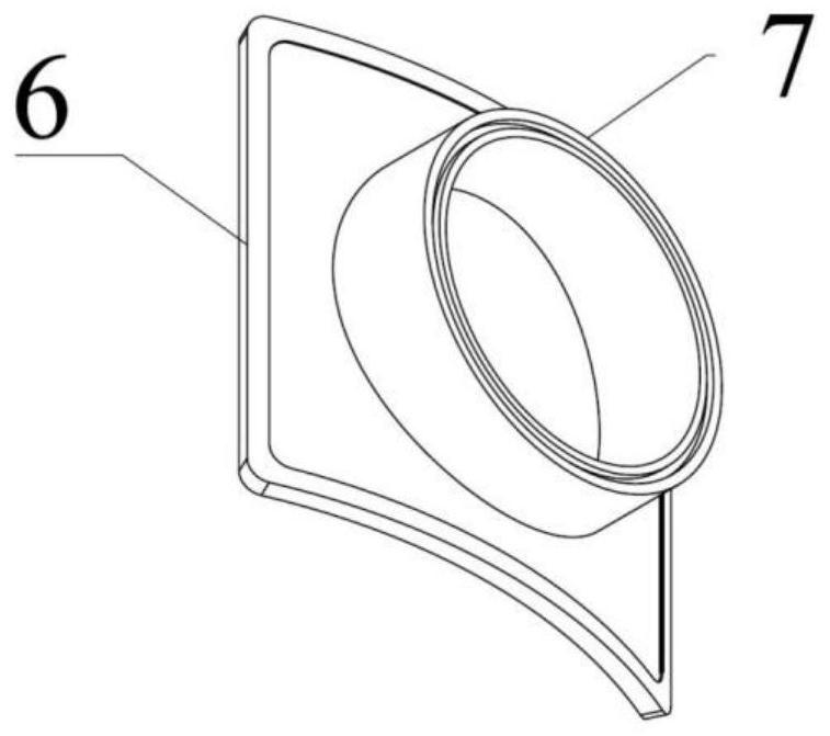 Fiber resin matrix composite pressure-resistant shell opening reinforcing and sealing structure