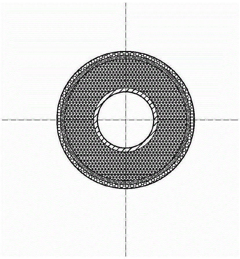 A multi-component alloy mesh water purification material and a water purification filter element made of the same