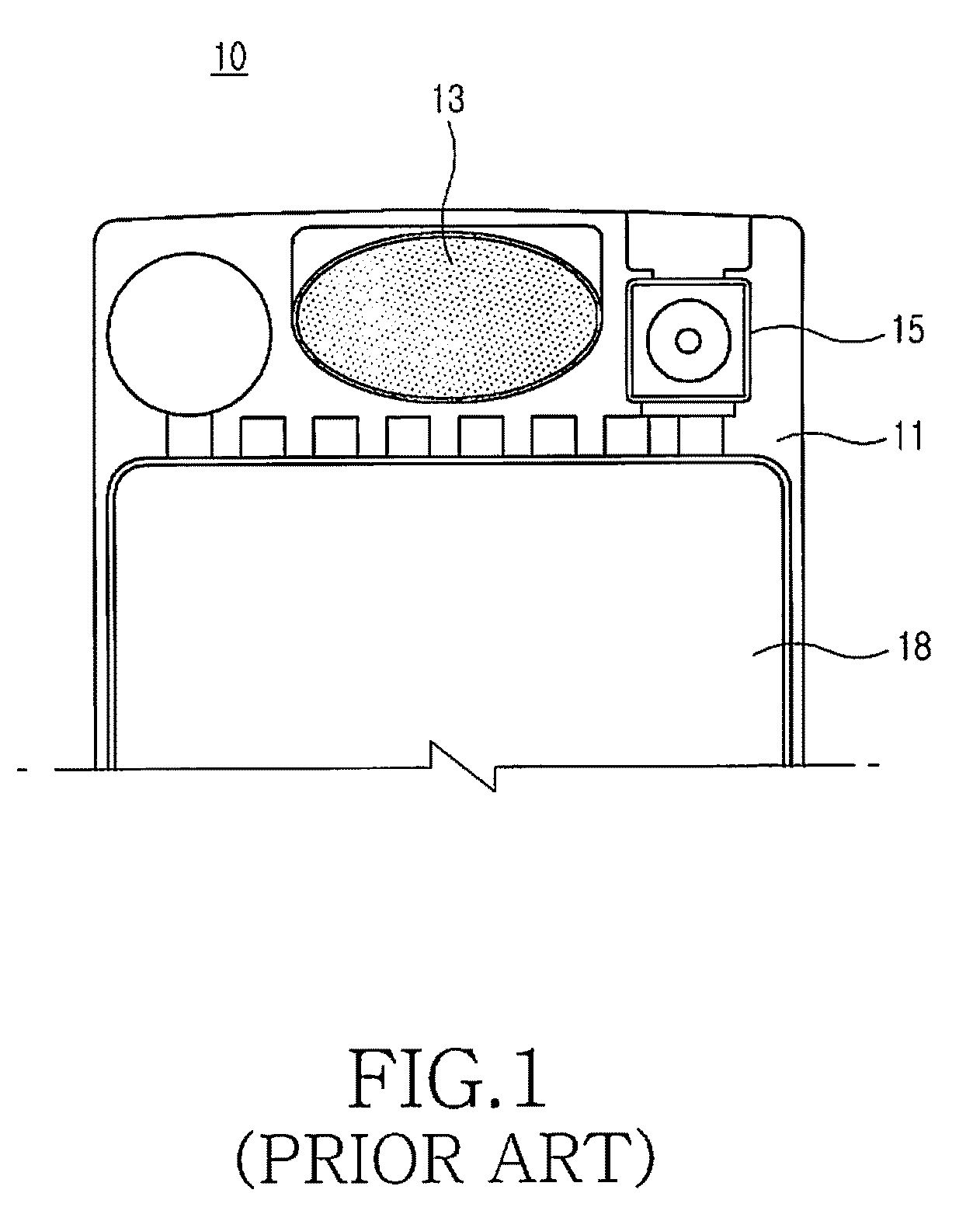 Camera lens module-integrated speaker assembly