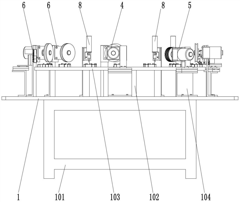 Front and back polishing device for hinge