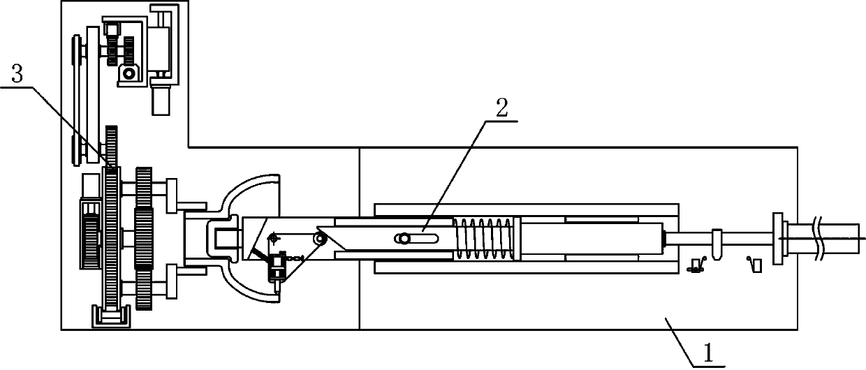 A groove cutting device for inner arc surface of shaft sleeve workpiece