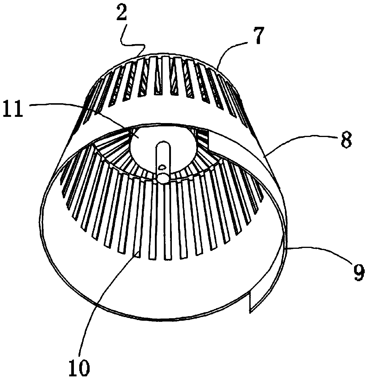 Weed-intertwining-preventing device of garden machinery