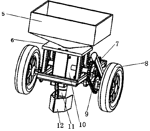 Small potato seeding machine