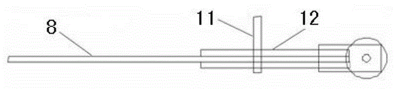 Manual braking pull rod device for driving pulleys of rail wagon