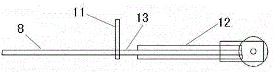 Manual braking pull rod device for driving pulleys of rail wagon